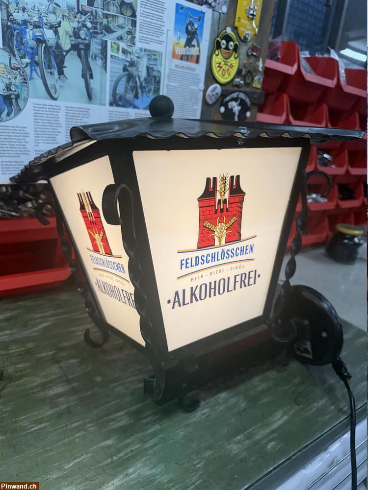 Bild 1: Feldschlösschen Leuchtreklame aus Metall