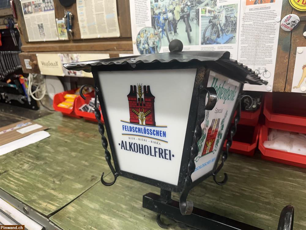 Bild 3: Feldschlösschen Leuchtreklame aus Metall