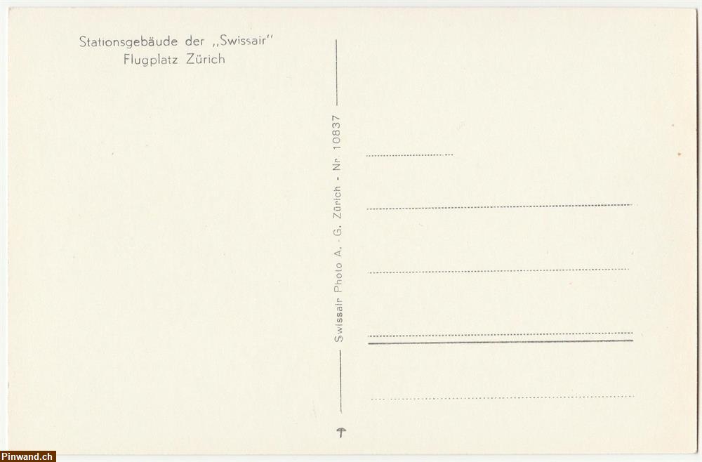 Bild 3: Alte Ansichtskarte um 1938 / "Swissair" in Dübendorf