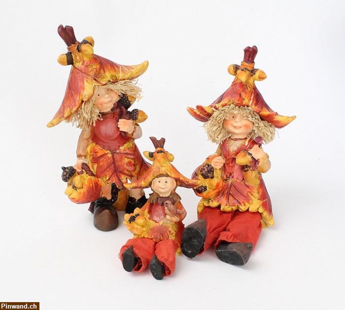 Bild 1: Dekokinder orange (3Stk.) zu verkaufen