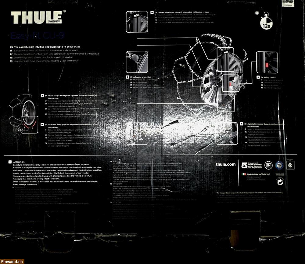 Bild 2: Verkauf: Schneekette Thule easy-fit ungebraucht