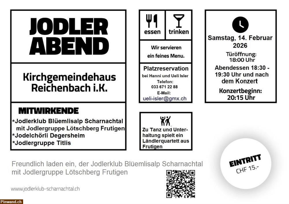 Bild 2: Jodlerabend, Konzert in Frutigen am 14. Februar 2026