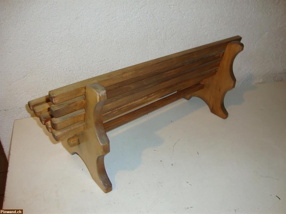 Bild 3: Kleiner Deko Holzbank zu verkaufen