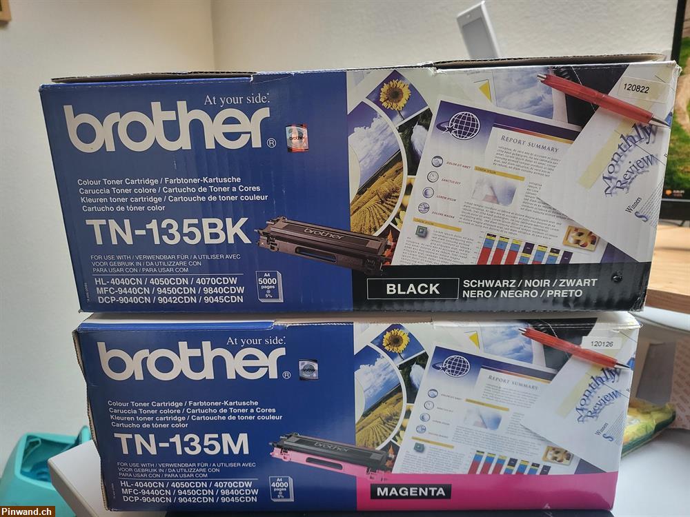 Bild 1: Brother TN-135BK & M Toner zu verkaufen