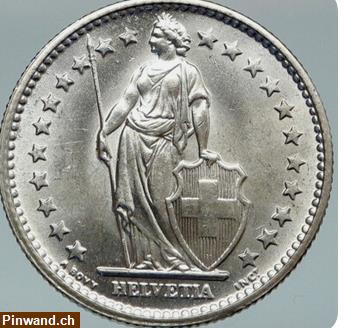 Bild 2: 2 Franken 1967 zu verkaufen