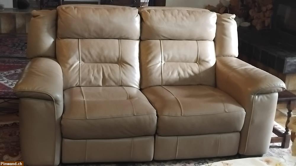 Bild 1: Ledersofa elektrisch zu verkaufen