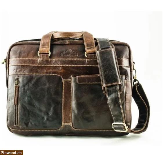 Bild 1: Leder-Laptoptasche Aktentasche zu verkaufen