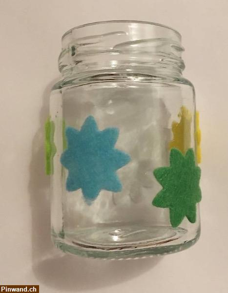 Bild 1: 2er Set mini Glasvase Filzdeko