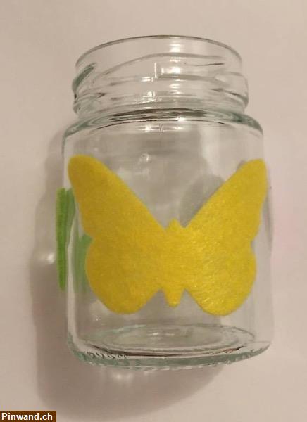 Bild 3: 2er Set mini Glasvase Filzdeko