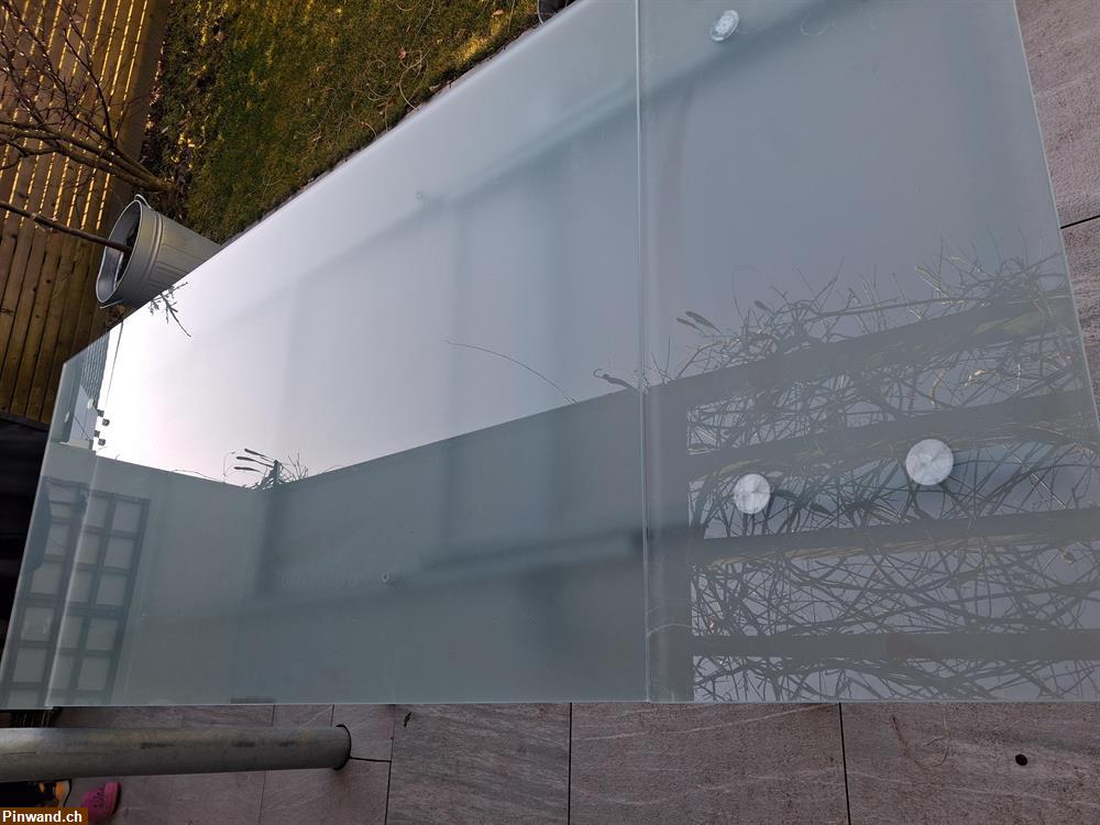 Bild 2: Glastisch 160-240 x 90cm zu verkaufen