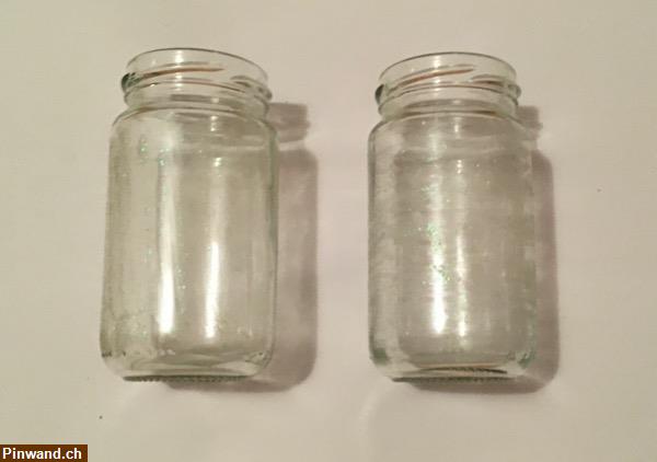 Bild 1: 2er Set Glasvase glitzer