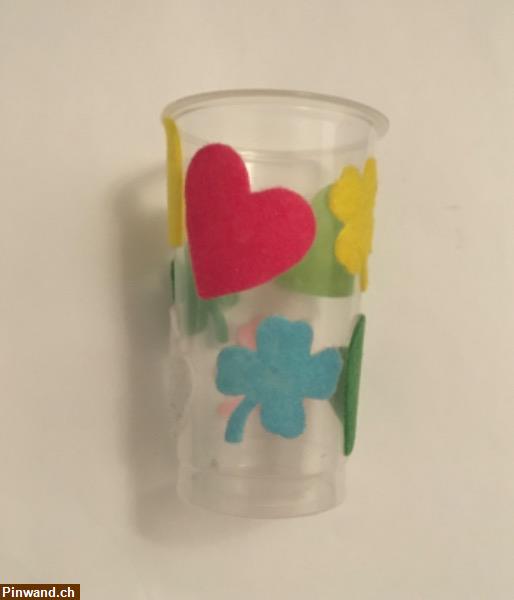 Bild 2: Deko Becher mit Filz