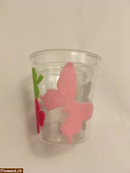 Bild 2: Deko Becher mit Filz