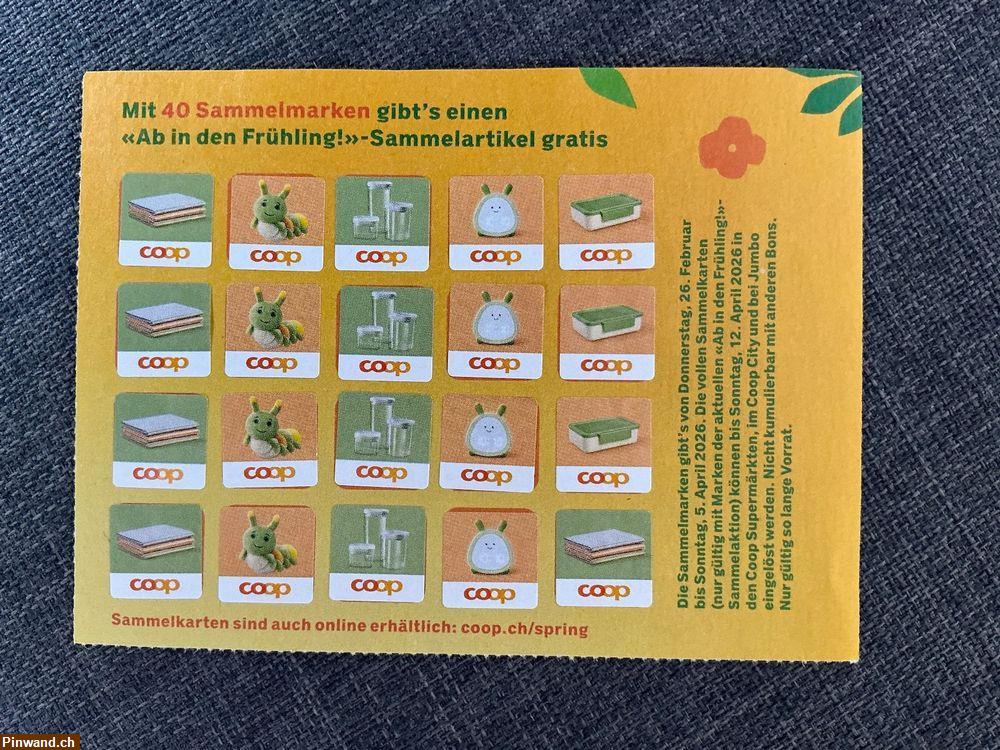 Bild 1: suche kostenlos Coop Frühlings Märklikarte voll