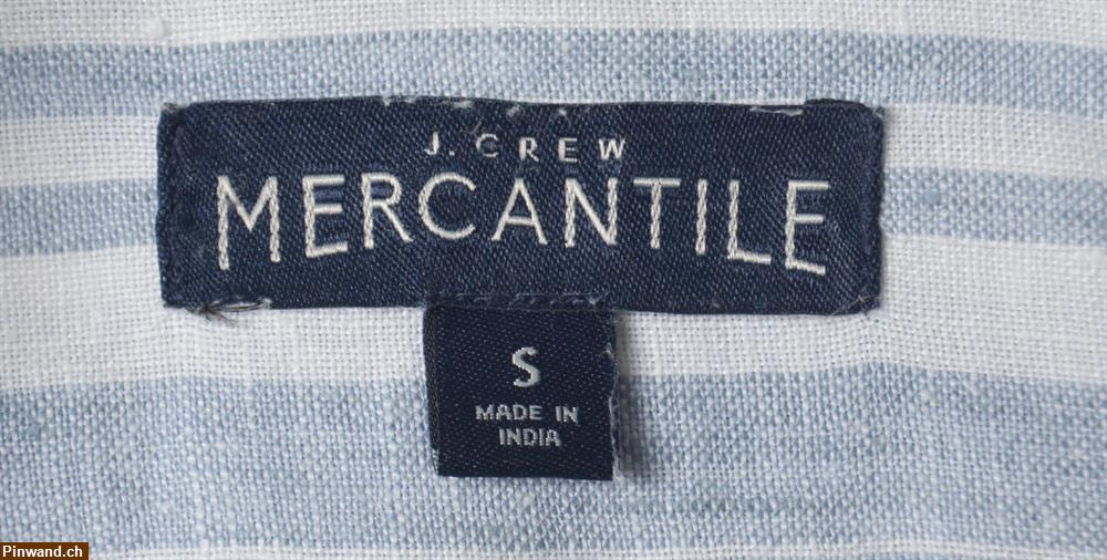 Bild 4: Gestreifte Langarm Leinen-Bluse, Grösse S