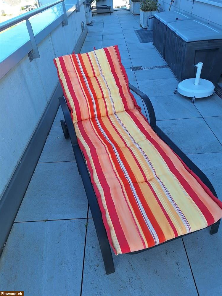 Bild 1: Liegestuhl Metall mit Armlehnen zu verkaufen