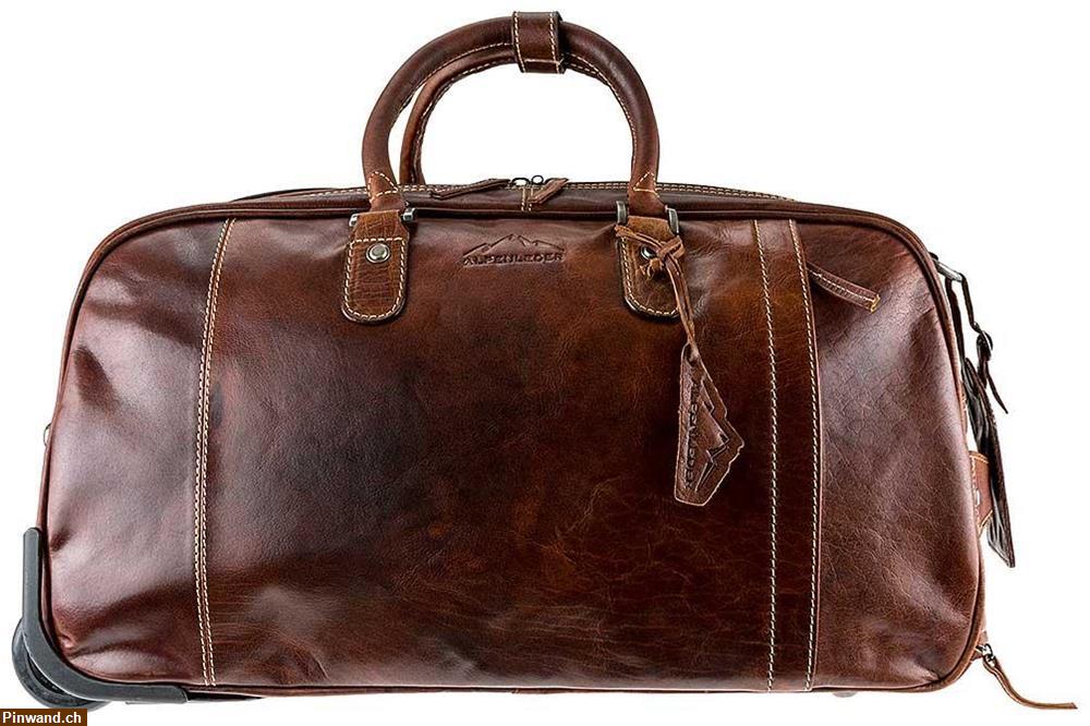 Bild 1: Leder Reisetasche Trolley ROM Alpenleder zu verkaufen