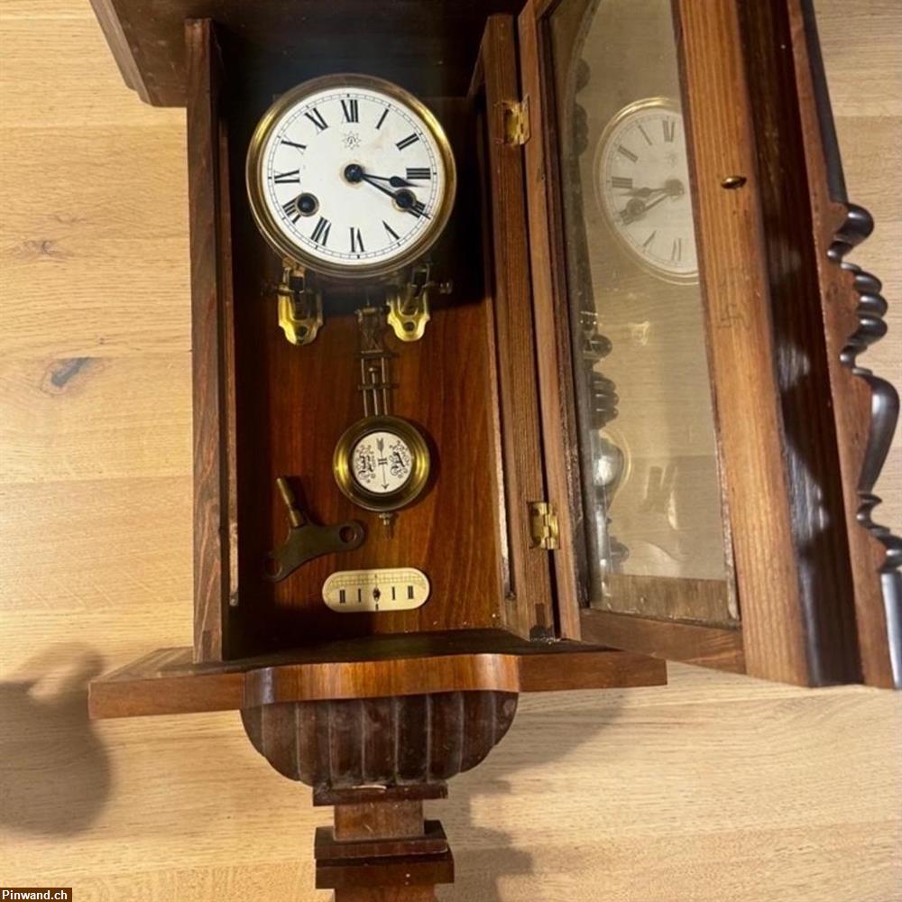 Bild 3: Antiquität: Pendel Uhr / Junghans Wanduhr 1909