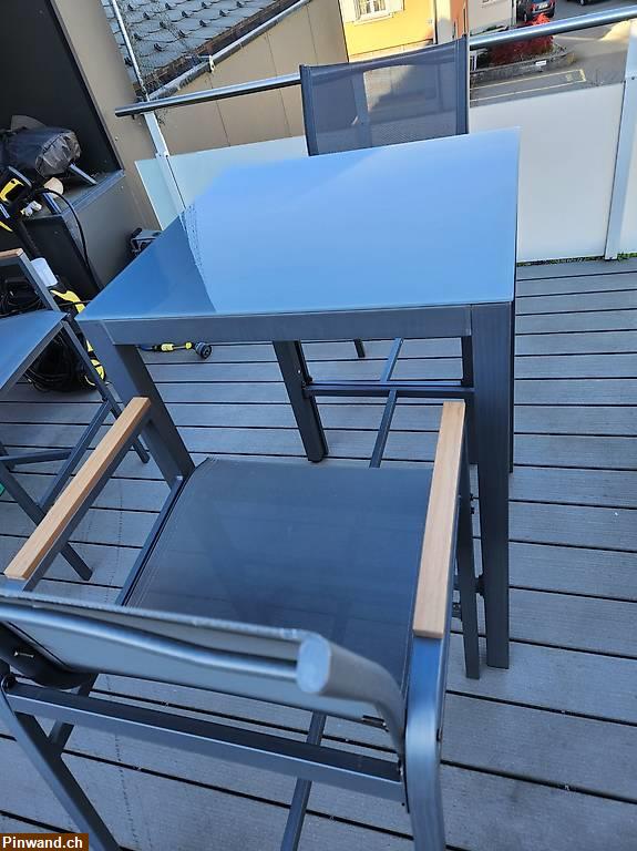 Bild 1: 3 Set Outdoor Bartisch mit je 2 Stühlen zu verkaufen