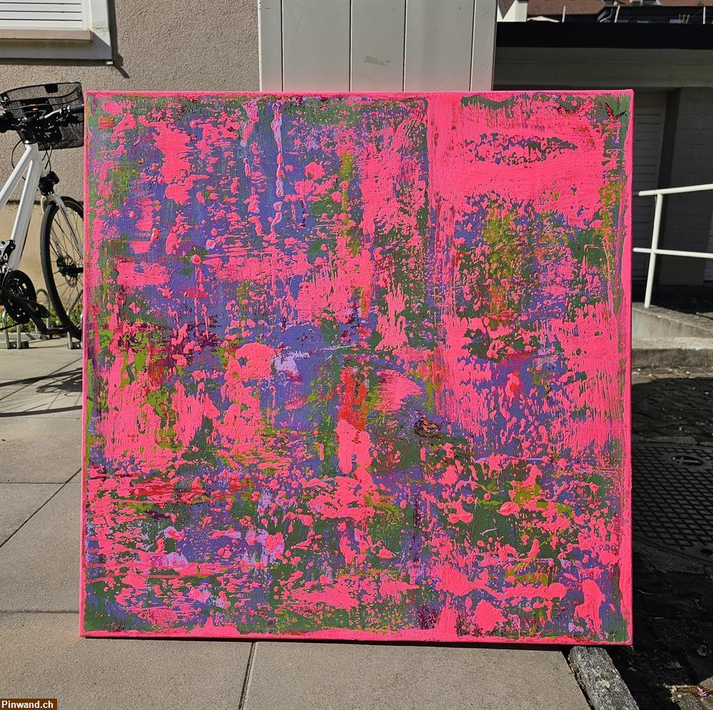 Bild 2: Life could be pink! 80 x 80 cm
