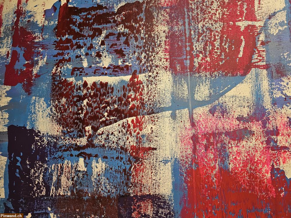 Bild 4: Neu: Abstrakt-Acrylbild - handmade: Masse: 80 x 100 cm