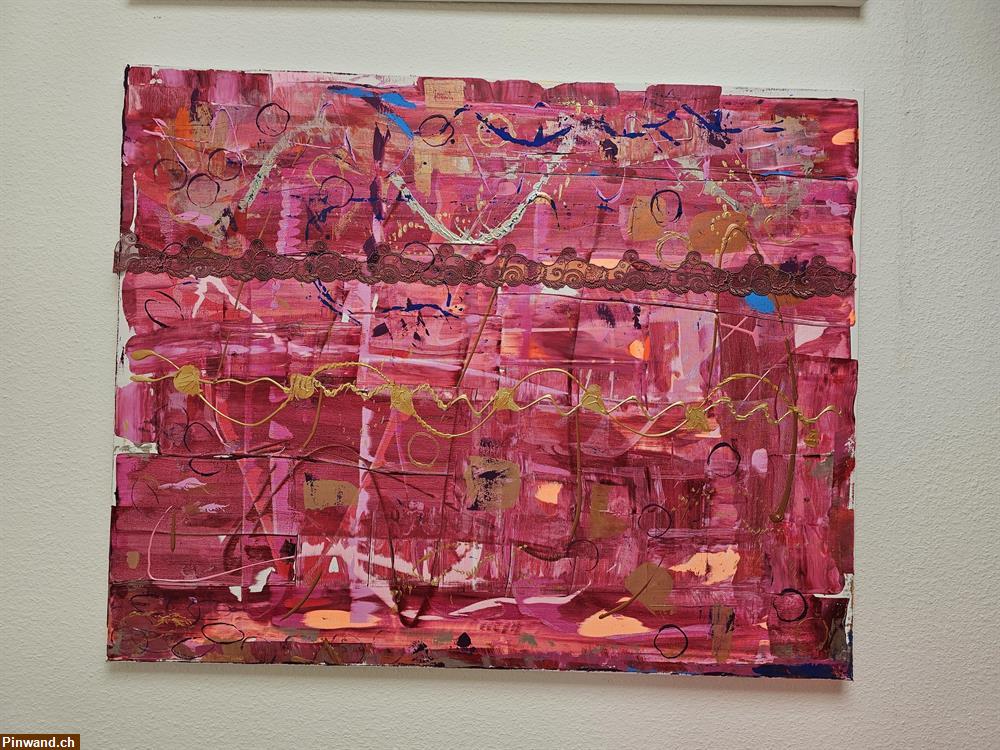 Bild 1: Neu: grosses Bild mit Acrylfarben - handmade - 80 x 100 cm