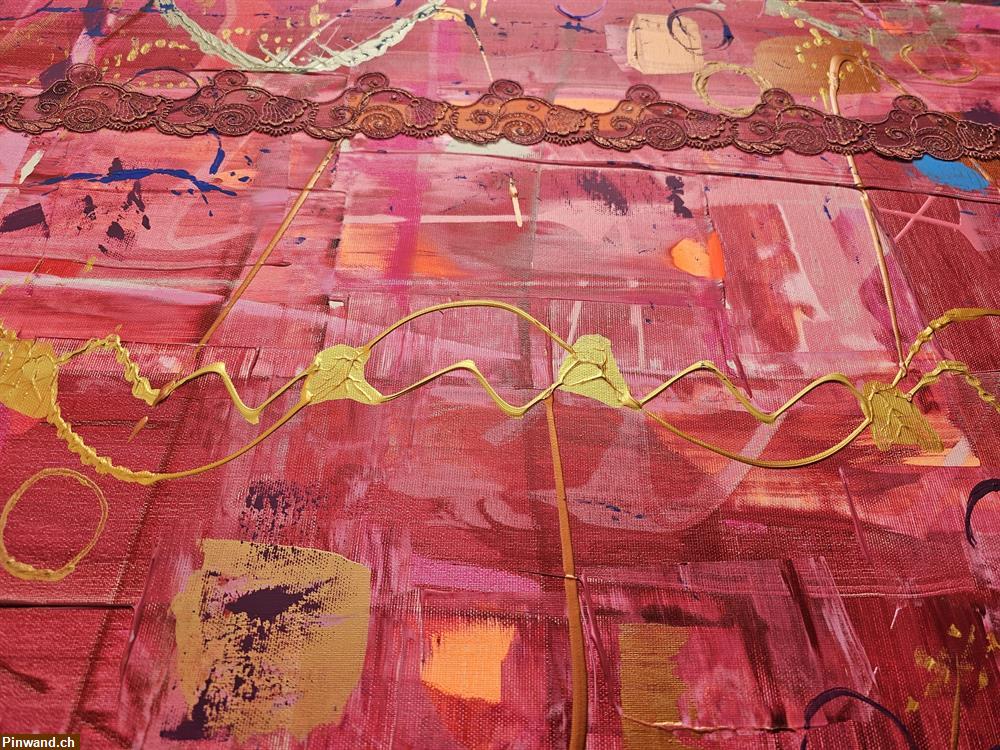 Bild 2: Neu: grosses Bild mit Acrylfarben - handmade - 80 x 100 cm