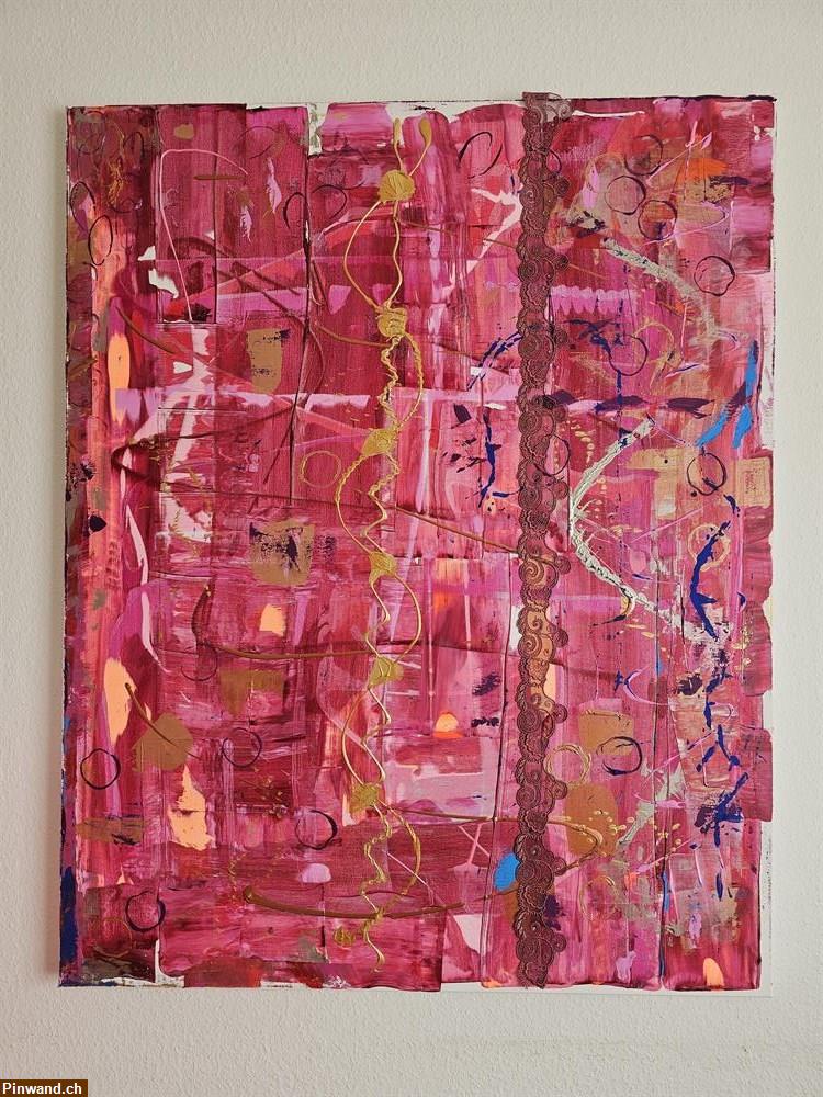 Bild 3: Neu: grosses Bild mit Acrylfarben - handmade - 80 x 100 cm