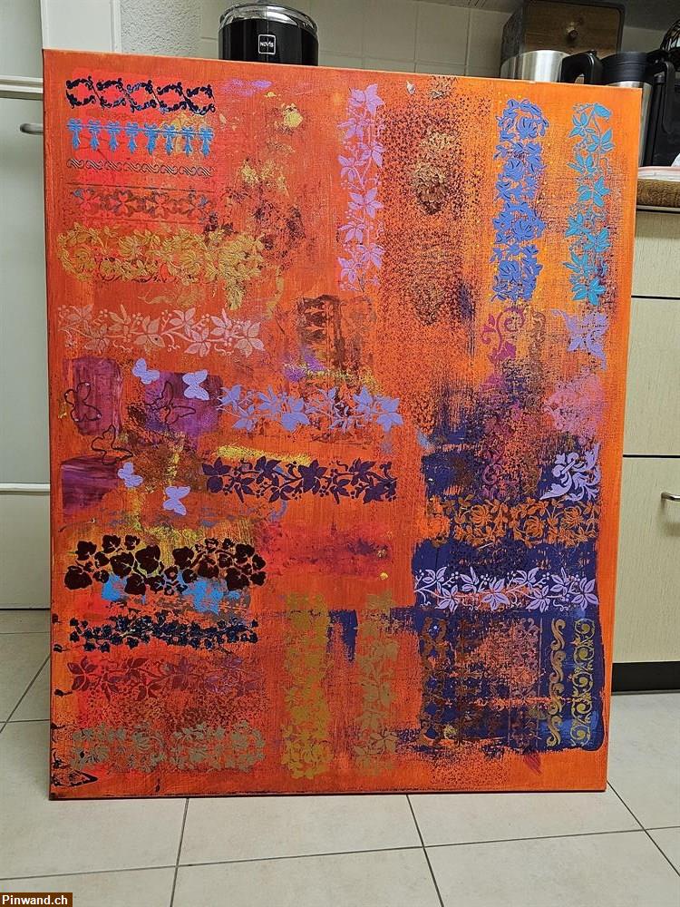 Bild 1: Neu: 80 x 100 cm - Abstraktes Bild, Unikat