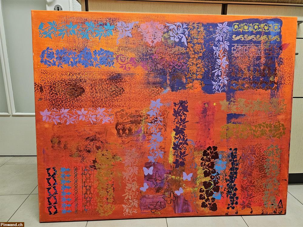 Bild 2: Neu: 80 x 100 cm - Abstraktes Bild, Unikat