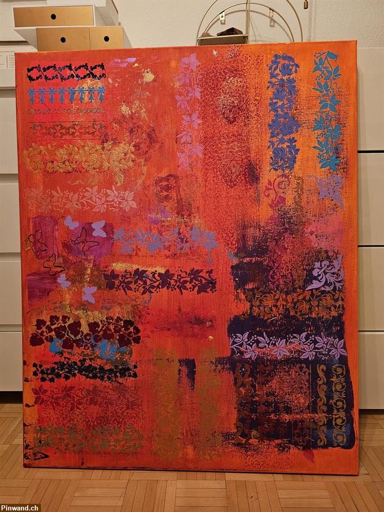 Bild 3: Neu: 80 x 100 cm - Abstraktes Bild, Unikat