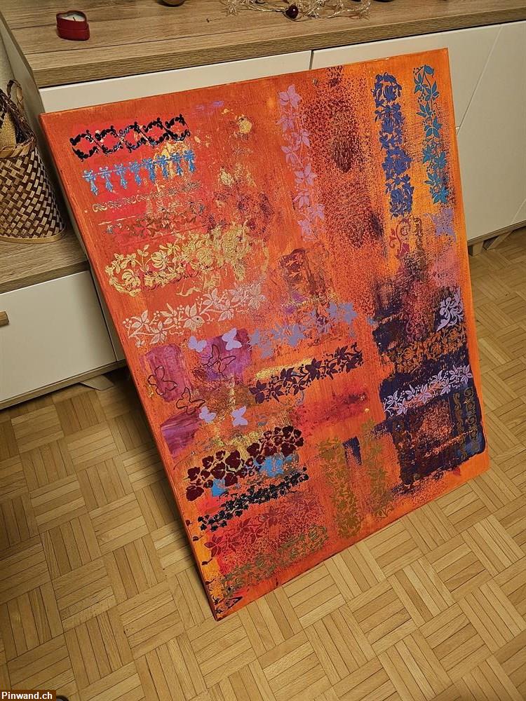 Bild 4: Neu: 80 x 100 cm - Abstraktes Bild, Unikat