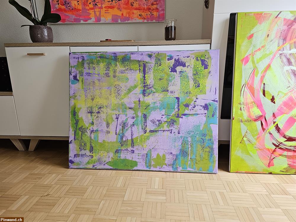 Bild 3: Purple: 80 x 100 cm - handmade