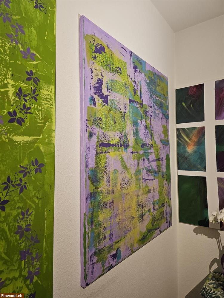Bild 5: Purple: 80 x 100 cm - handmade