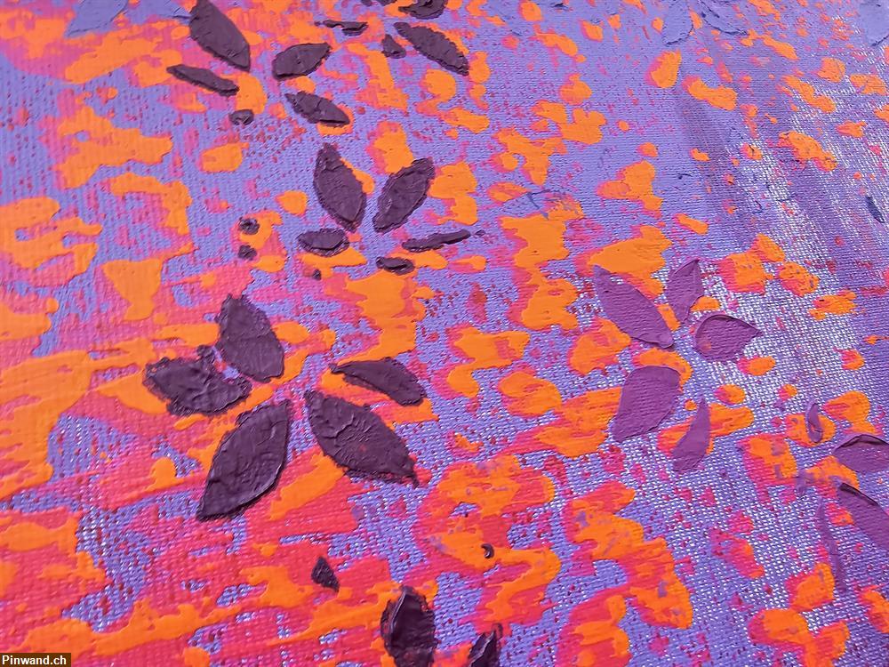 Bild 4: Blooming days - 80 x 80 cm - handmade