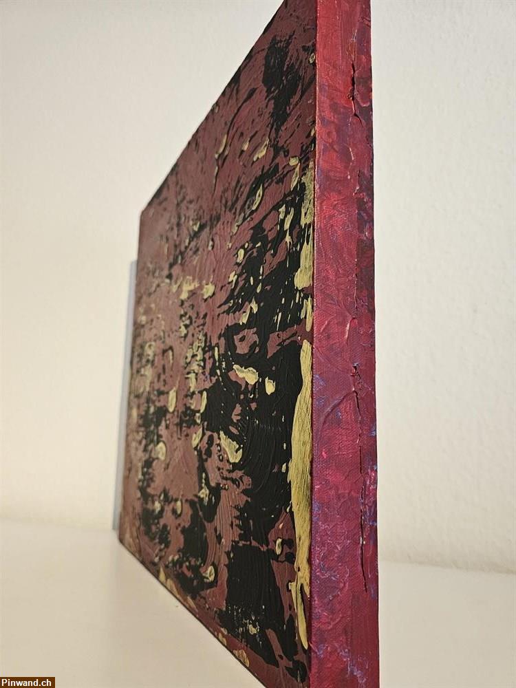 Bild 2: Red - Black - Gold: 40 x 40 cm