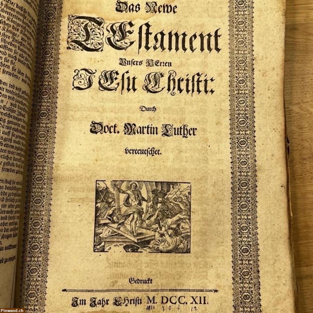 Bild 1: Bibel / Dr.Martin Luther Bibel 1712 zu verkaufen