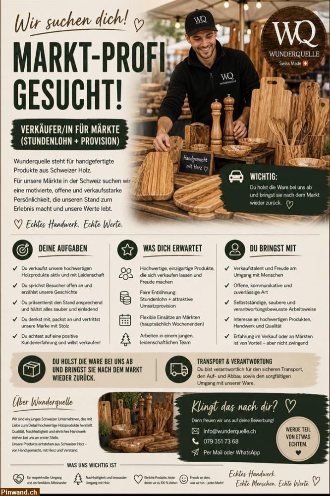 Bild 1: Verkäufer/in für Märkte gesucht