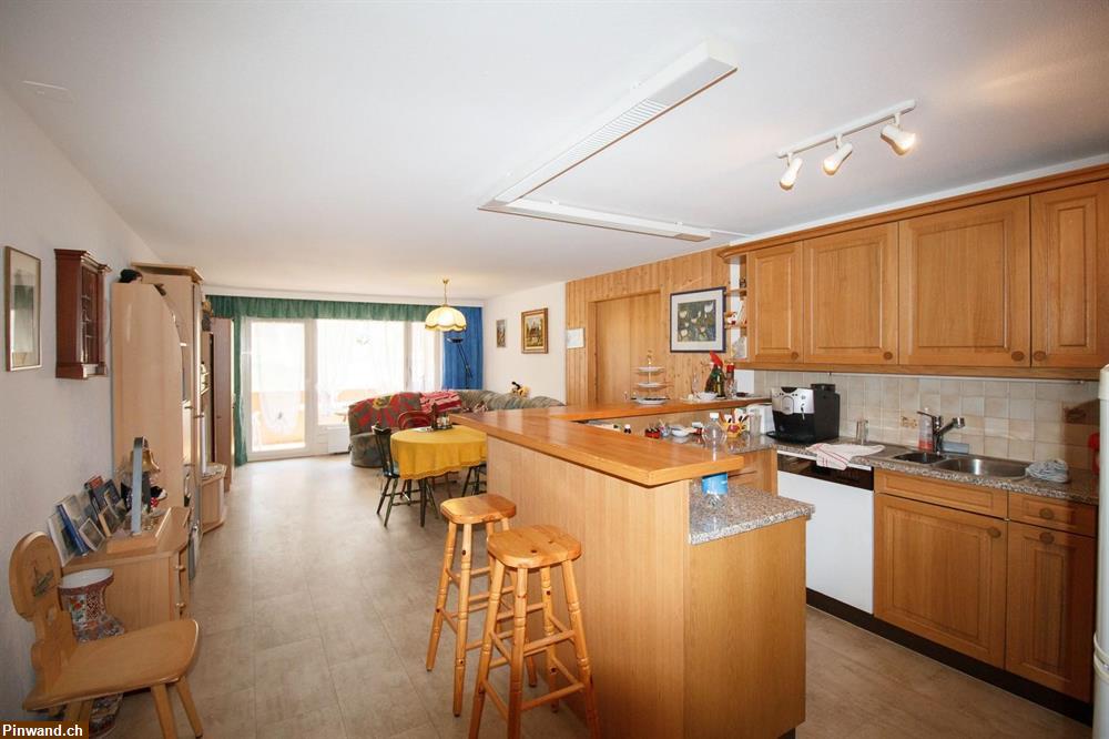 Bild 3: Leukerbad: 4.5-Zimmerwohnung im Zentrum mit Balkon und super Ausblick