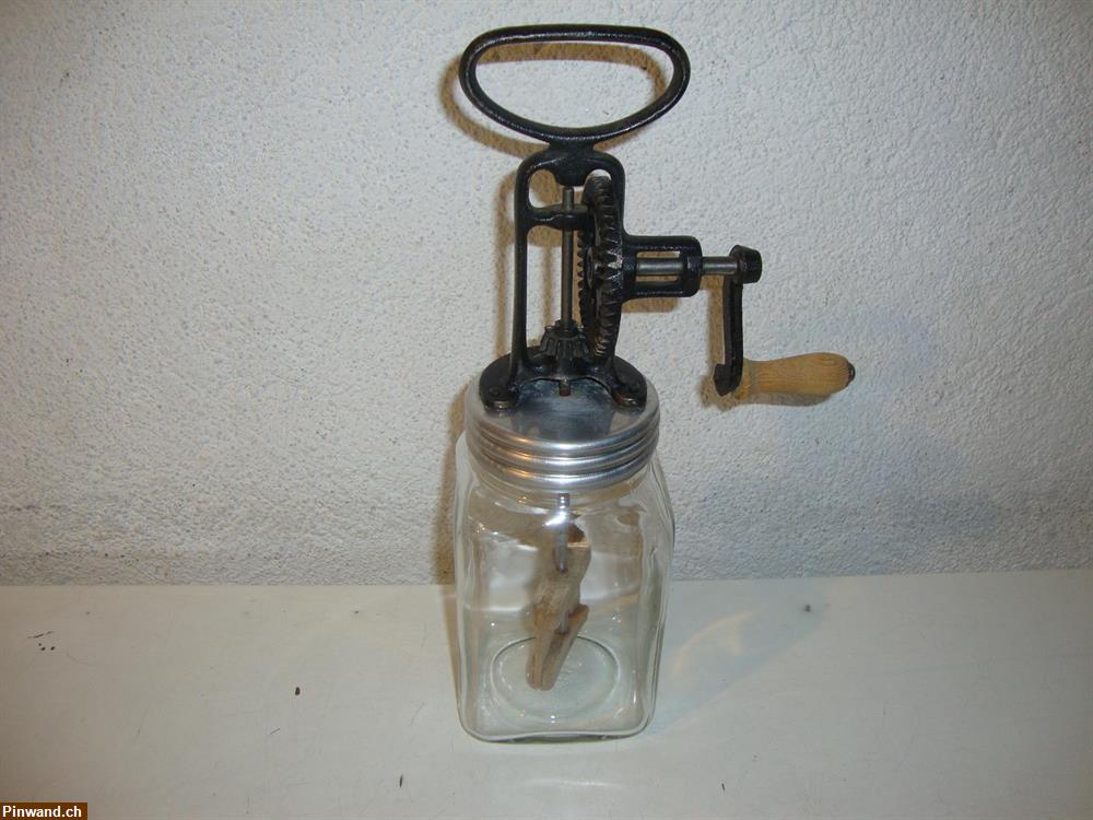 Bild 1: Altes Butterglas zu verkaufen