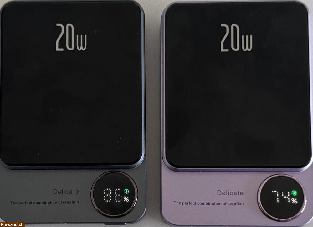 Bild 1: 2 Mega Powerbank mit einer Akku Kapazität von je 10’000 mAH
