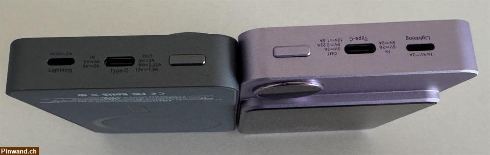 Bild 3: 2 Mega Powerbank mit einer Akku Kapazität von je 10’000 mAH