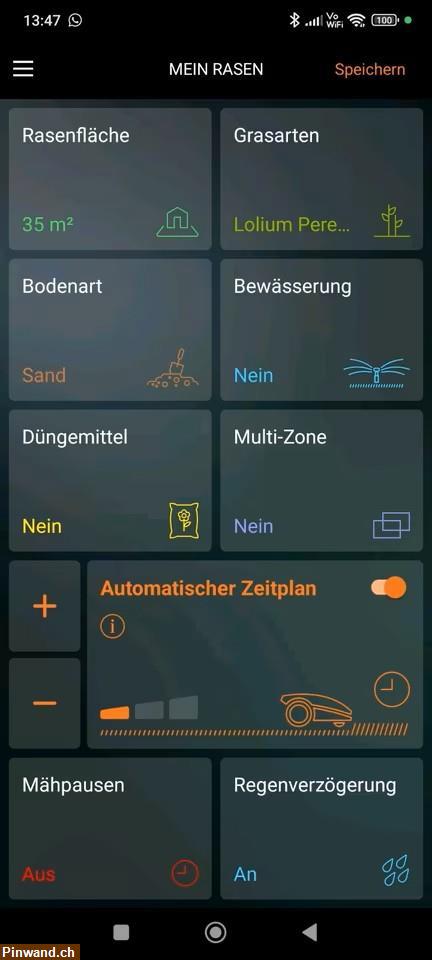 Bild 7: Rasenmäher WORX Landroid WR101SI.1 mit Garage