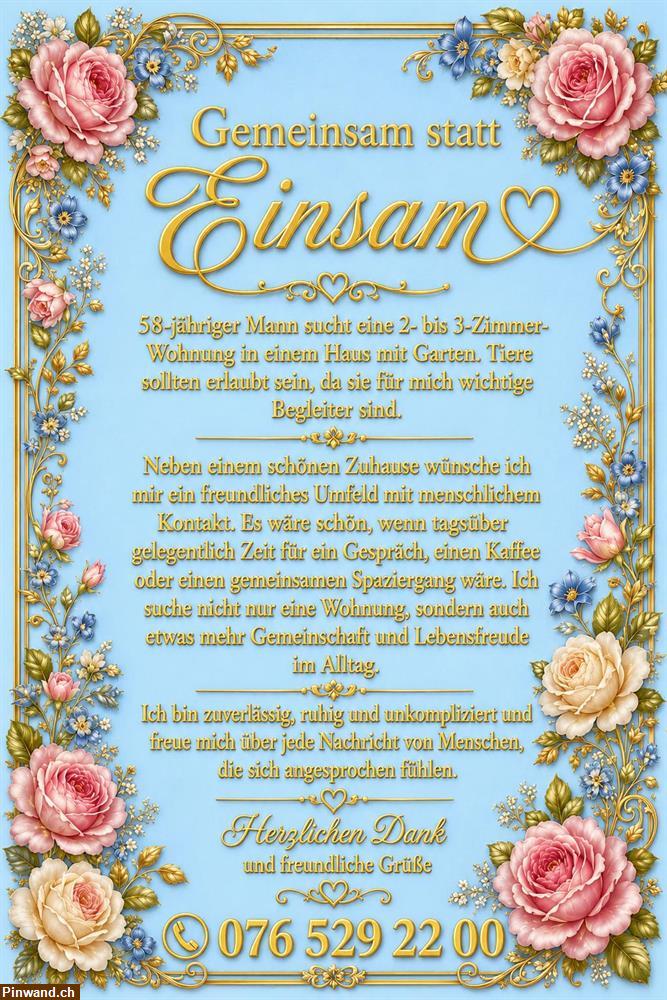 Bild 1: Gemeinsam statt Einsam Wohnen