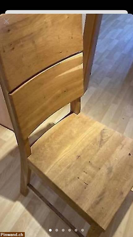Bild 1: Stühle Holz Eiche massiv zu verkaufen