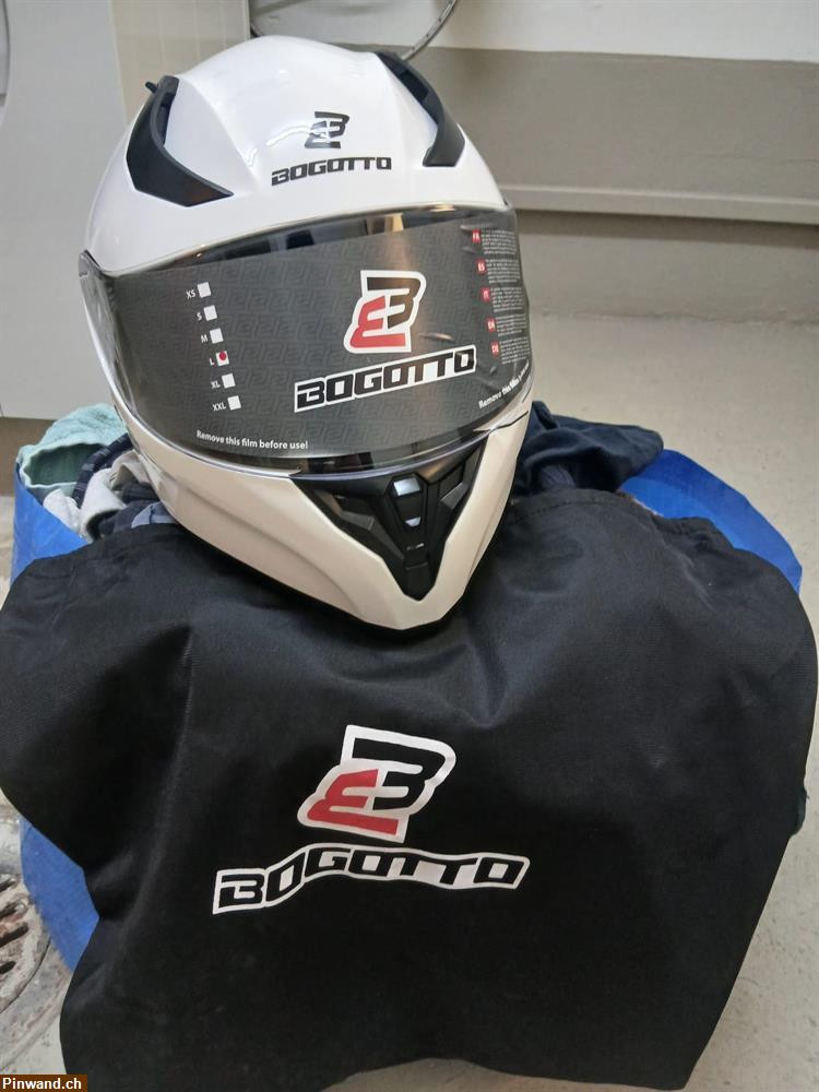 Bild 1: Motorradhelme Bogotto Solid Helm zu verkaufen
