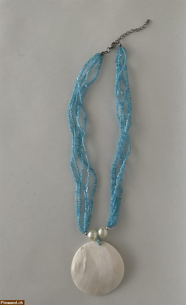 Bild 1: Collier blau zu verkaufen