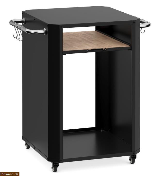 Bild 1: Grill Beistelltisch schwarz zu verkaufen