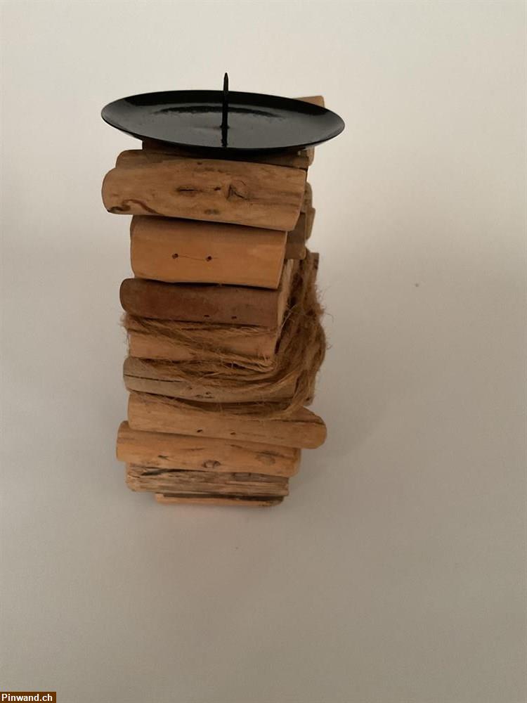 Bild 2: Kerzenhalter aus Holz