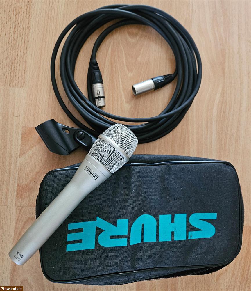 Bild 1: Shure KSM9 SL Kondensator-Mikrofon Silber